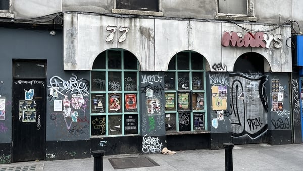 A derelict building in Dublin city centre