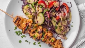 Aromatic Chicken Salad with Satay Dressing show image