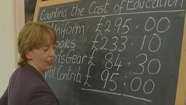 Róisín Shortall calculates the cost of education, 2000