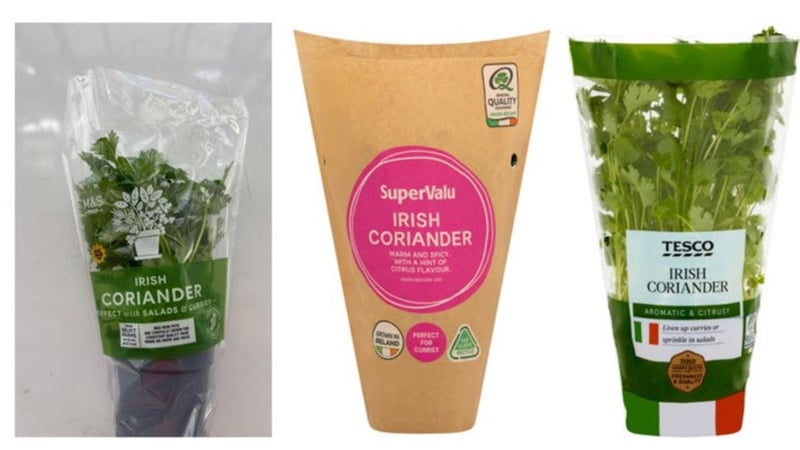 O'Hanlon Herbs potted coriander products sold in a number of supermarkets including Tesco, Supervalu, Aldi, Lidl and Dunnes Stores have been recalled