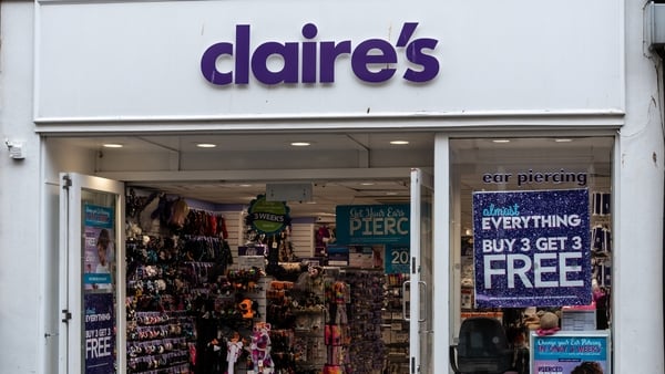 The Front of Claire's Accessories shop in Stall Street