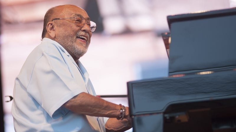 Eddie Palmieri at the Pritzker Pavilion in Millennium Park, Chicago in June 2016