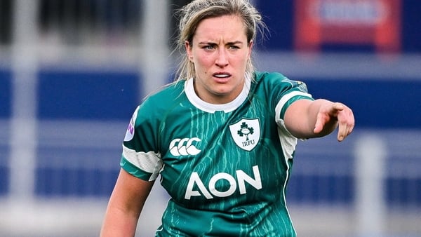 26 April 2025; Edel McMahon of Ireland in action during the Women's Six Nations Rugby Championship match between Scotland and Ireland at Hive Stadium in Edinburgh, Scotland. Photo by Paul Devlin/Sportsfile