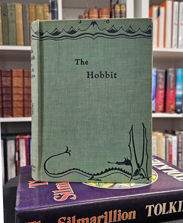 A first edition copy of The Hobbit by JRR Tolkein, which sold at auction for £43,000