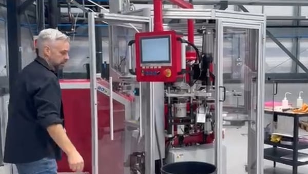 Man working at Anthem Vinyl Ireland's new and only vinyl factory in Clane, County Kildare