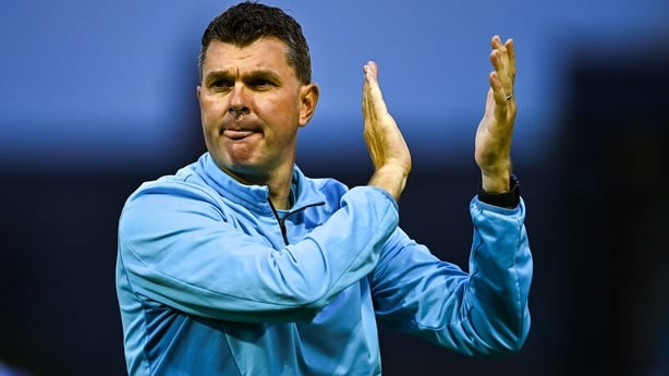 Louth , Ireland - 18 July 2025; Drogheda United manager Kevin Doherty after the Sports Direct Men's FAI Cup second round match between Drogheda United and Crumlin United at Sullivan & Lambe Park in Drogheda, Louth. (Photo By Tyler Miller/Sportsfile via Getty Images)