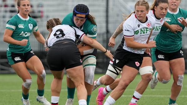 5 October 2024; Brittany Hogan of Ireland during the Women's WXV1 Rugby International Pool match between Canada and Ireland at Langley Events Centre in Vancouver, Canada. Photo by Joe Walsh/Sportsfile