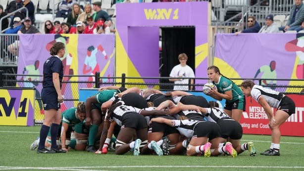 5 October 2024; Emily Lane of Ireland during the Women's WXV1 Rugby International Pool match between Canada and Ireland at Langley Events Centre in Vancouver, Canada. Photo by Joe Walsh/Sportsfile