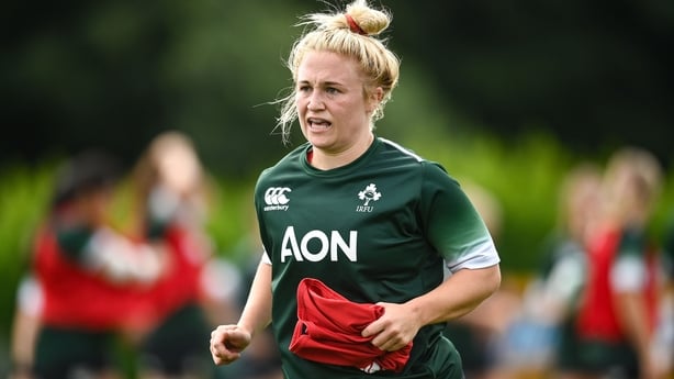 30 July 2025; Neve Jones during an Ireland Women Rugby squad training session at the IRFU High Performance Centre in Dublin. Photo by David Fitzgerald/Sportsfile