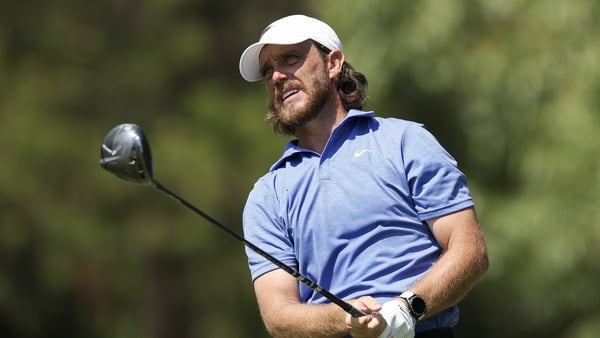 MEMPHIS, TENNESSEE - AUGUST 08: Tommy Fleetwood of England watches a tee shot on the seventh hole during the second round of the FedEx St. Jude Championship 2025 at TPC Southwind on August 08, 2025 in Memphis, Tennessee. (Photo by Andy Lyons/Getty Images)