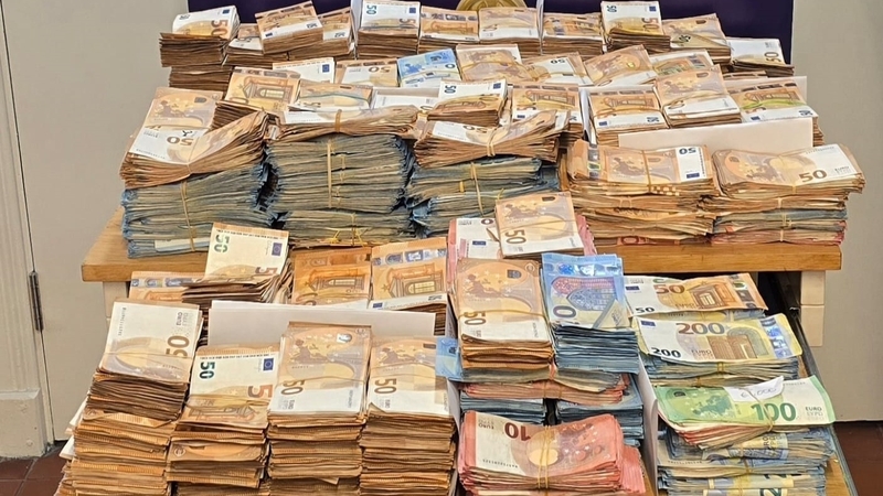 Around €1.28m in cash was seized in Dublin
