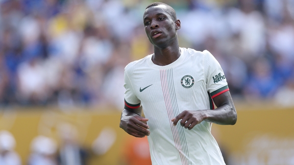 EAST RUTHERFORD, NEW JERSEY - JULY 08: Nicolas Jackson of Chelsea FC during the FIFA Club World Cup 2025 semi-final match between Fluminense FC and Chelsea FC at MetLife Stadium on July 08, 2025 in East Rutherford, New Jersey. (Photo by Carl Recine - FIFA
