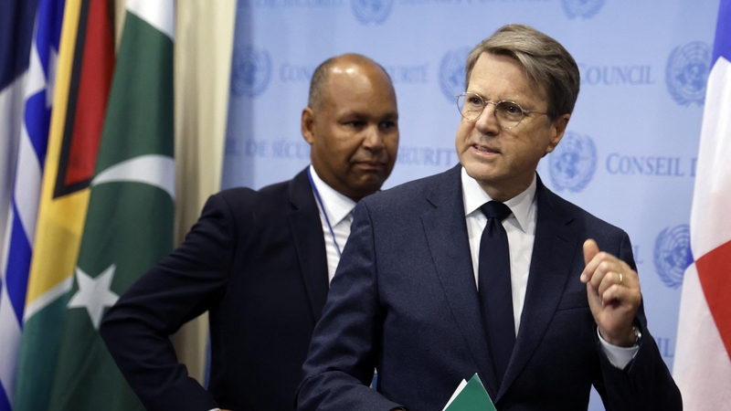 Slovenian ambassador to the UN Samuel Žbogar spoke on behalf of the five European members at the meeting