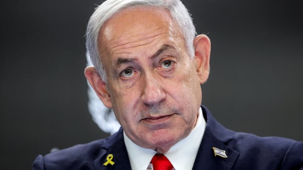 Israel's Prime Minister Benjamin Netanyahu gives a press conference at the Prime minister’s office in Jerusalem
