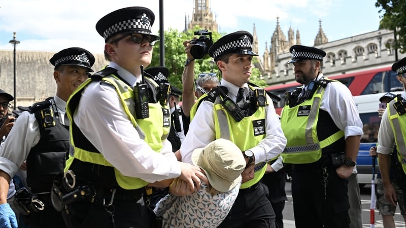 The 522 total is thought to be the highest ever recorded at a single protest in the UK capital
