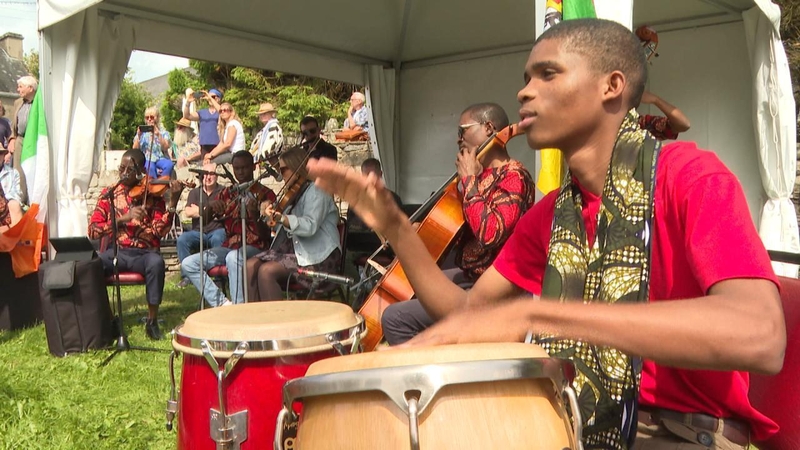 The Xiquitsi Mozambique Youth Orchestra were invited to this year's festival in Feakle