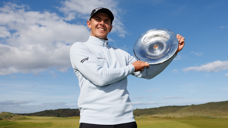 Grant Forrest with his trophy
