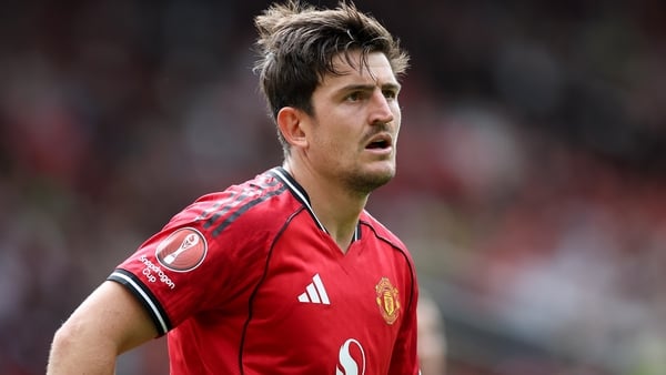 MANCHESTER, ENGLAND - AUGUST 9: Harry Maguire of Manchester United during the pre-season friendly match between Manchester United and ACF Fiorentina at Old Trafford on August 9, 2025 in Manchester, England. (Photo by Daniel Chesterton/Offside/Offside via
