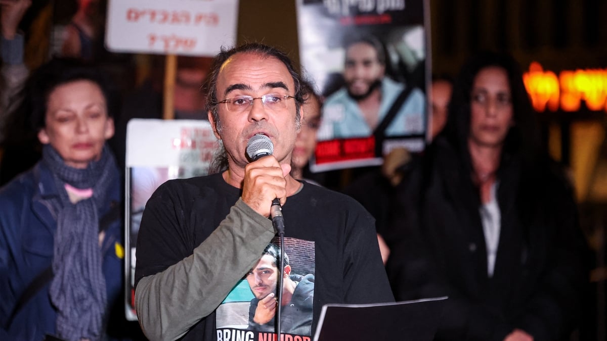 The father of Israeli hostage Nimrod Cohen on hopes his son will return and on Netanyhau's military moves