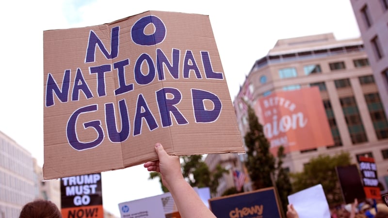 Protestors in Washington DC react to today's news