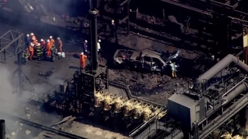 US Steel and Allegheny County Police reported two people were found dead