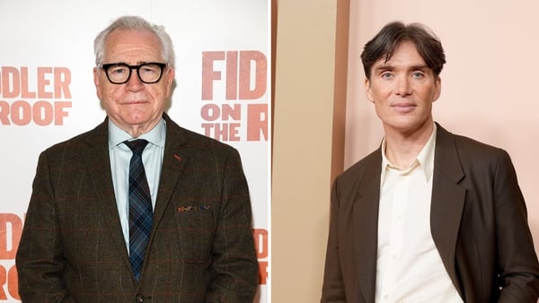 Collage photo of actors Brian Cox and Cillian Murphy