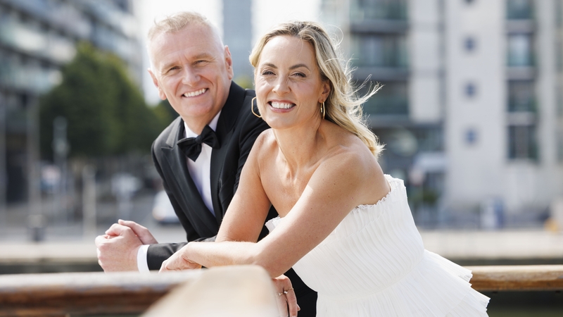 Kathryn Thomas pictured with Dáithí Ó'Sé