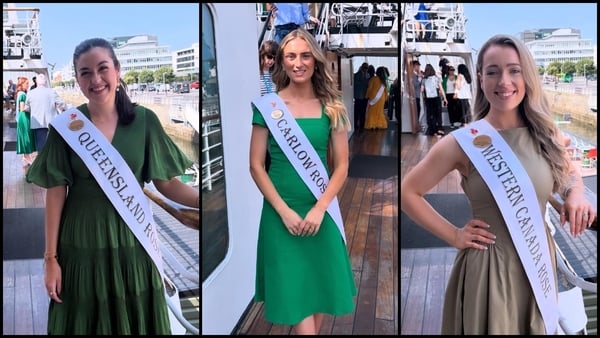 Three Rose of Tralee contestants