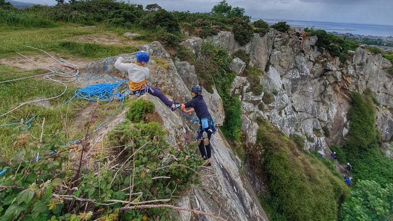 Dalkey Quarry has been used by rock climbers for decades (Pics: Mountaineering Ireland)
