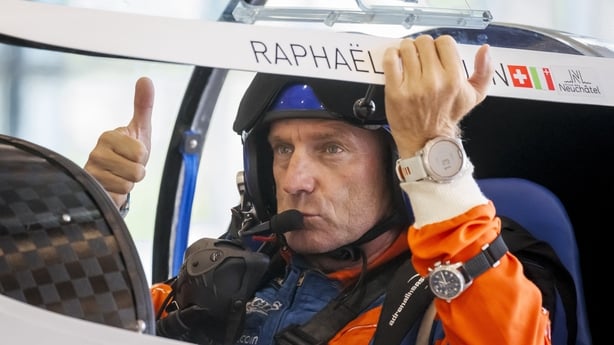 Swiss pilot Raphael Domjan