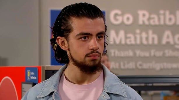 Alex tries to play it cool about his breakup with Ellie