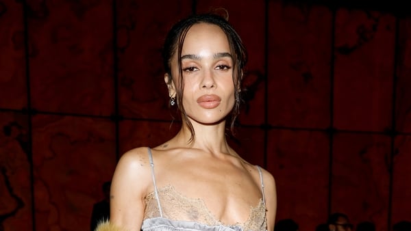 Zoe Kravitz at the Saint Laurent Fall RTW 2025 fashion show as part of Paris Fashion Week on March 11, 2025 in Paris, France. (Photo by Aitor Rosas Sune/WWD via Getty Images)