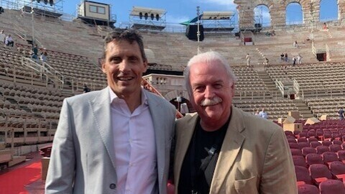 Marty meets an old friend Stefano Trespidi.