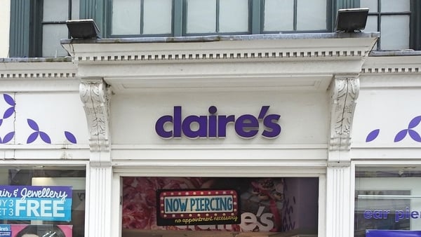 Claire's accessories store on Grafton Street in Dublin