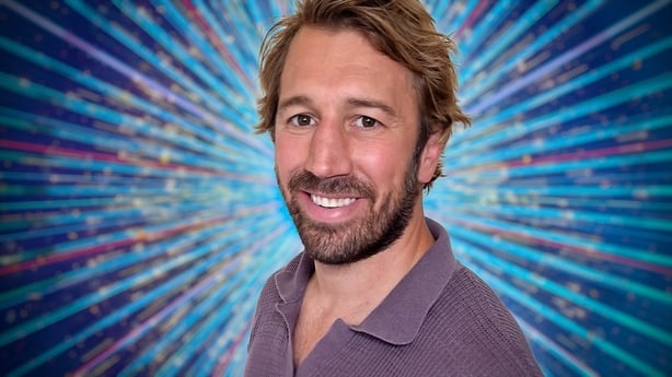 Strictly Come Dancing promotional photo showing a smiling Chris Robshaw