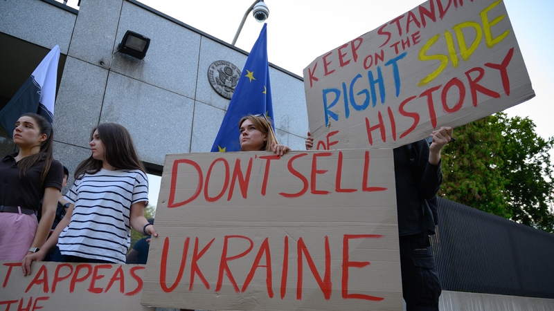 Ukraine has called for an unconditional ceasefire on land, sea and sky