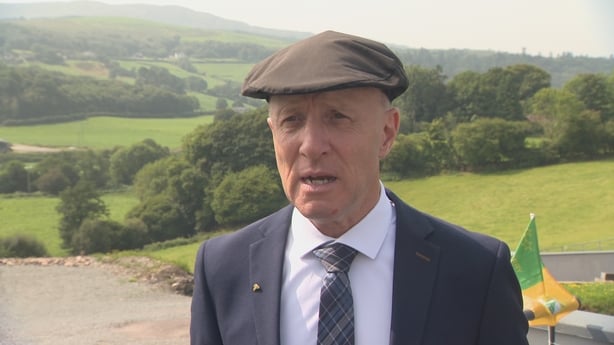 Micahel Healy-Rae speaking to RTÉ News in Co Kerry