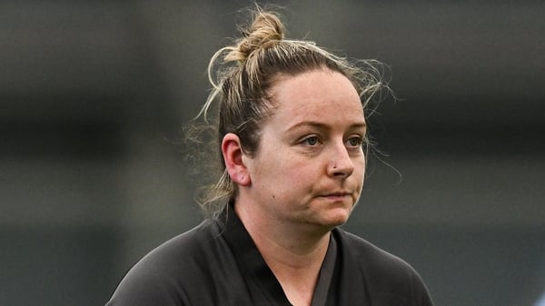 27 March 2025; Nicole Fowley during an Ireland Women's Rugby squad training session at the IRFU High Performance Centre in Dublin. Photo by Seb Daly/Sportsfile