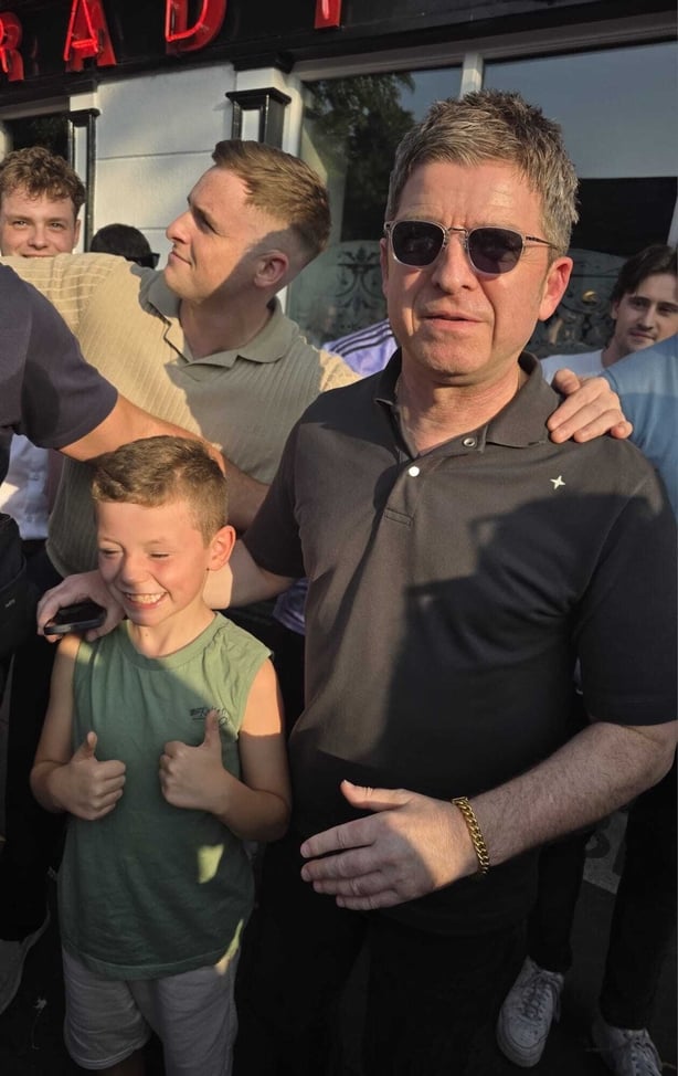 boy meets Noel Gallagher