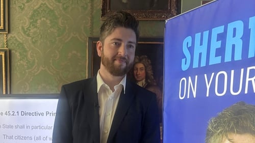 Young businessman Gareth Sheridan set out his stall this week