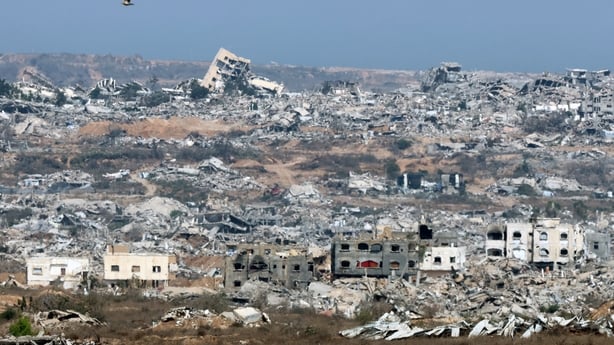 Photo shows widespread destruction across Gaza including buildings in ruins