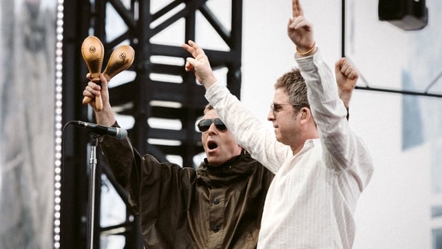 Liam and Noel Gallagher greet the crowd in Croke Park Photo: Big Brother Recordings