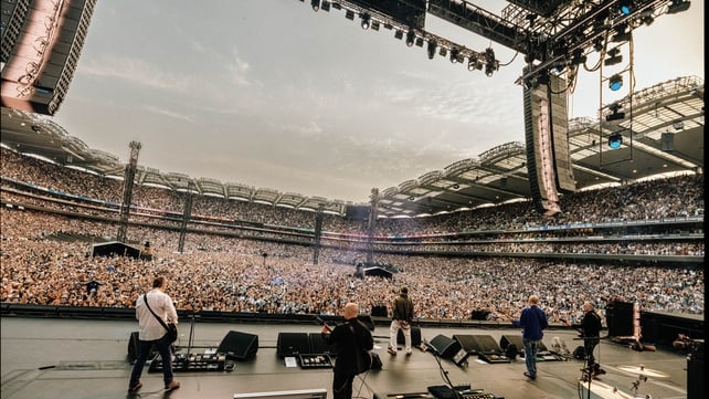 Oasis on stage in Croke Park Photo: Big Brother Recordings