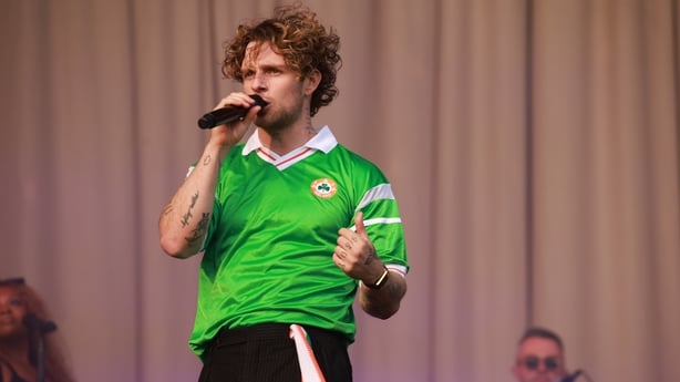Tom Grennan performs during day three of Electric Picnic Festival 2024 at Stradbally Hall Estate on 18 August 18, 2024