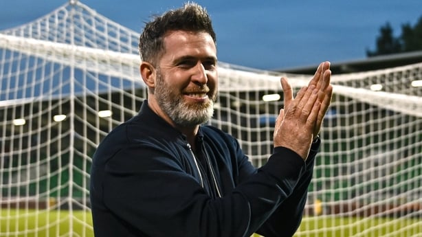 17 August 2025; Shamrock Rovers manager Stephen Bradley after the Sports Direct Men's FAI Cup third round match between Shamrock Rovers and Longford Town at Tallaght Stadium in Dublin. Photo by Tyler Miller/Sportsfile