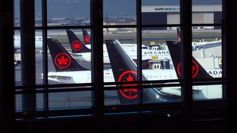 Air Canada's fleet of hundreds of planes are still grounded today