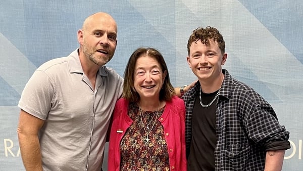 Three people posing for a photo