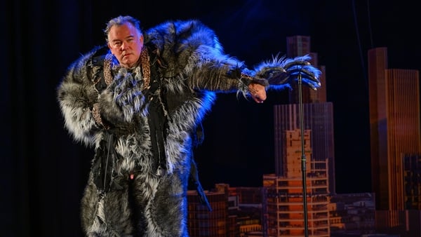 Stewart Lee dressed up as a wolf for Stewart Lee Vs the Man-Wulf Photo: Steve Ullathorne
