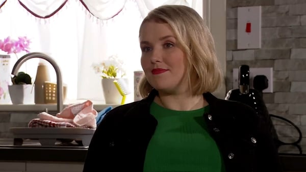Hayley reveals that James is the father of her child