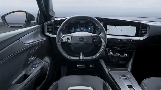 A shot of the interior of a car